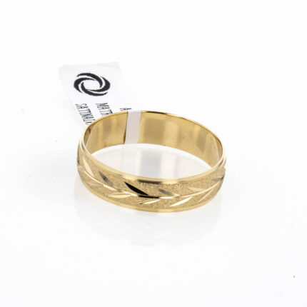 ANILLO MATRIMONIO SATINADO 18K